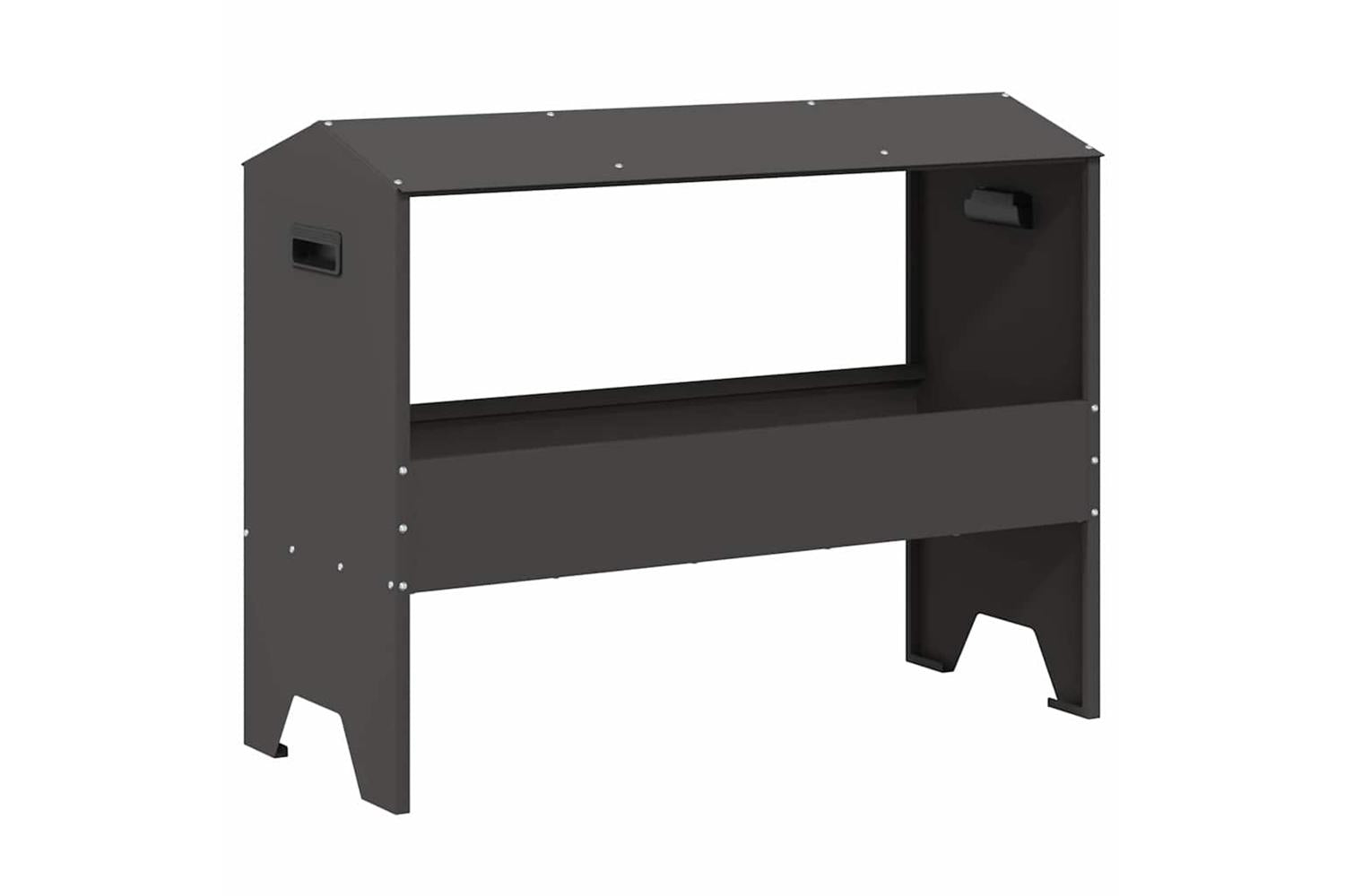 Vidaxl Livestock Feeding Trough Black 79 X 35 X 62 Cm-2