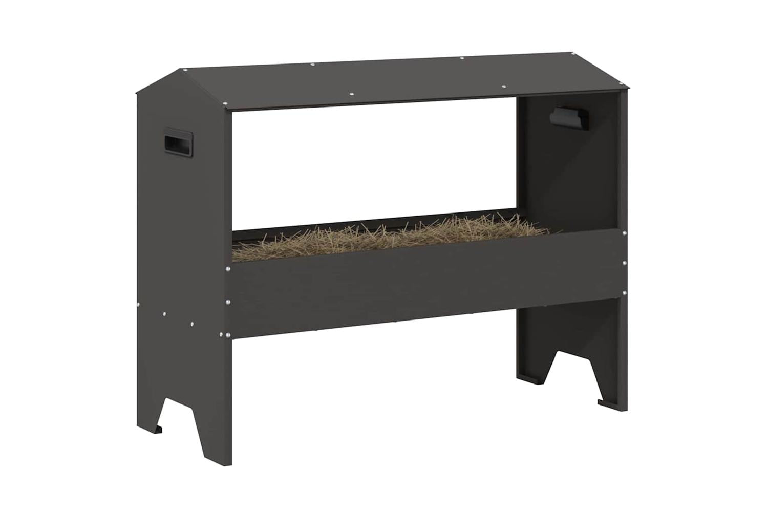 Vidaxl Livestock Feeding Trough Black 79 X 35 X 62 Cm-3