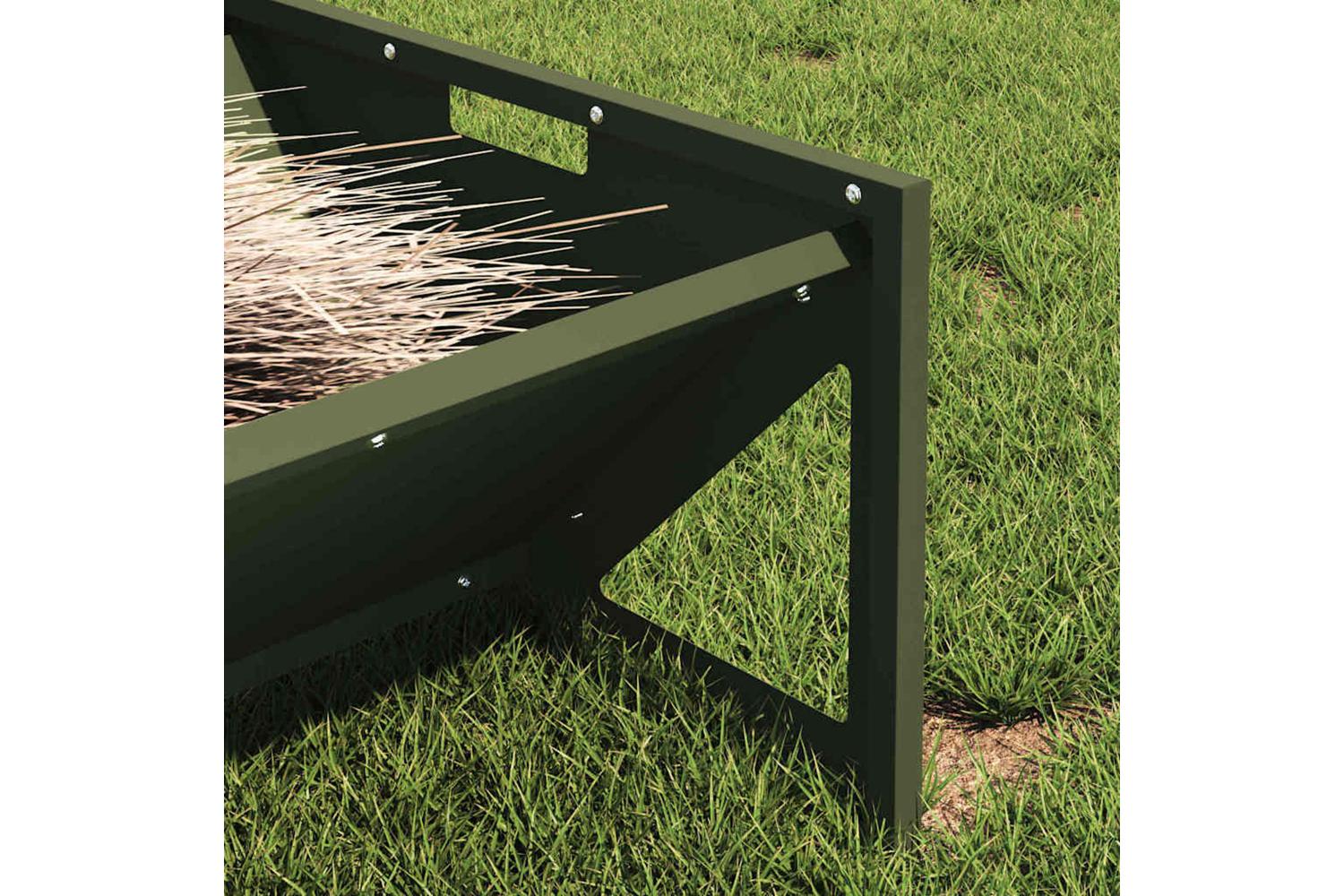 Vidaxl Livestock Feeding Trough Olive Green 108 X 50 X 28 Cm-4