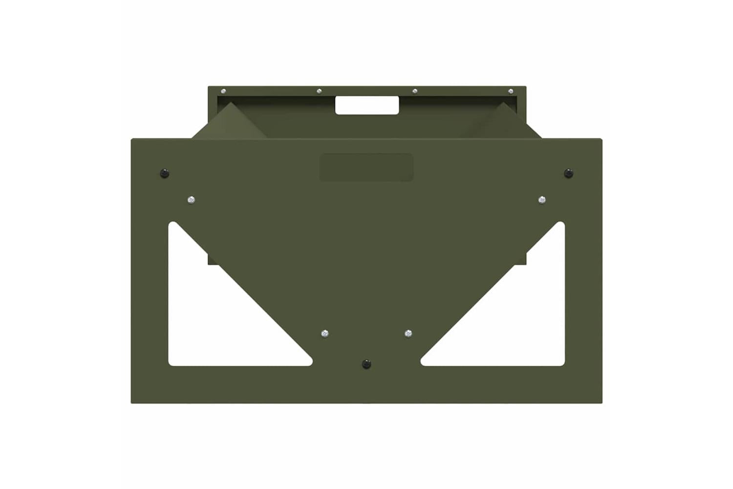 Vidaxl Livestock Feeding Trough Olive Green 108 X 50 X 28 Cm-6