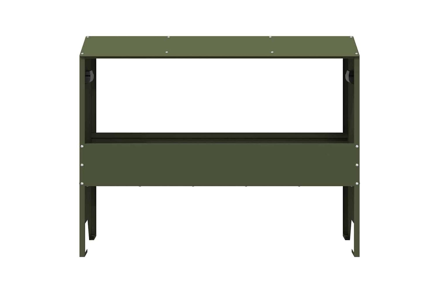 Vidaxl Livestock Feeding Trough Olive Green 79 X 35 X 62 Cm-5