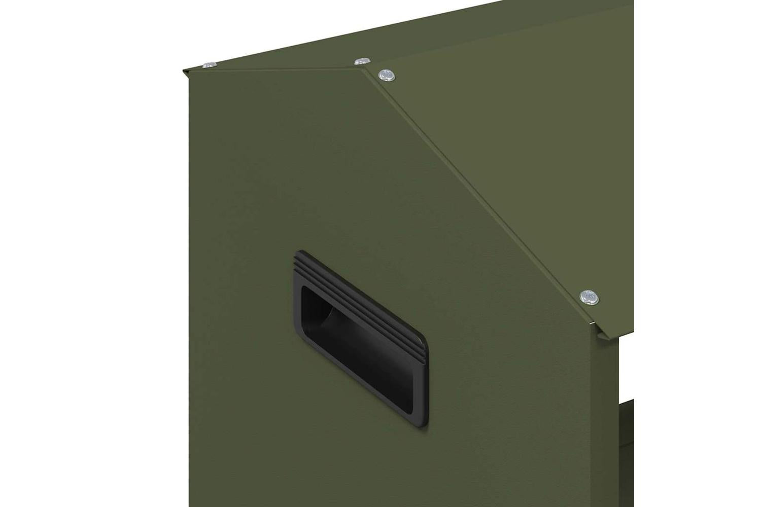 Vidaxl Livestock Feeding Trough Olive Green 79 X 35 X 62 Cm-7