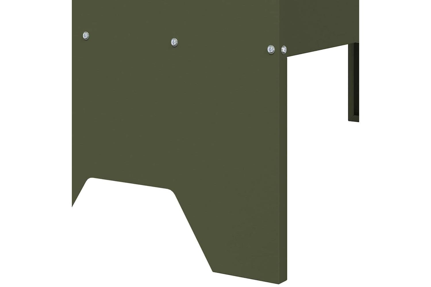 Vidaxl Livestock Feeding Trough Olive Green 79 X 35 X 62 Cm-8