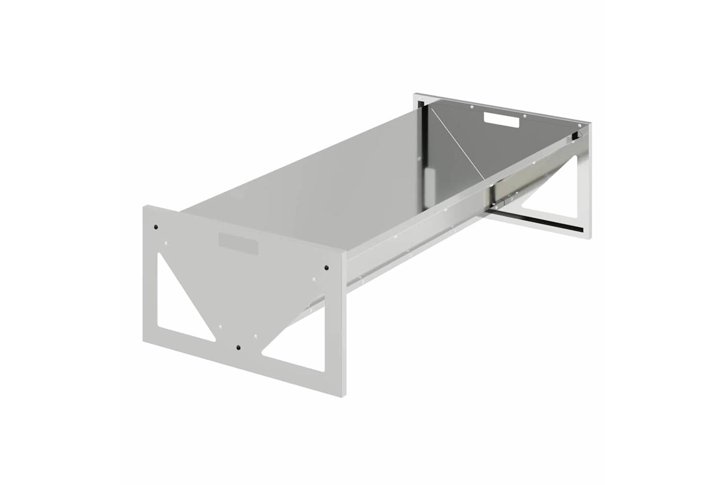 Vidaxl Livestock Feeding Trough Silver 108 X 50 X 28 Cm-2