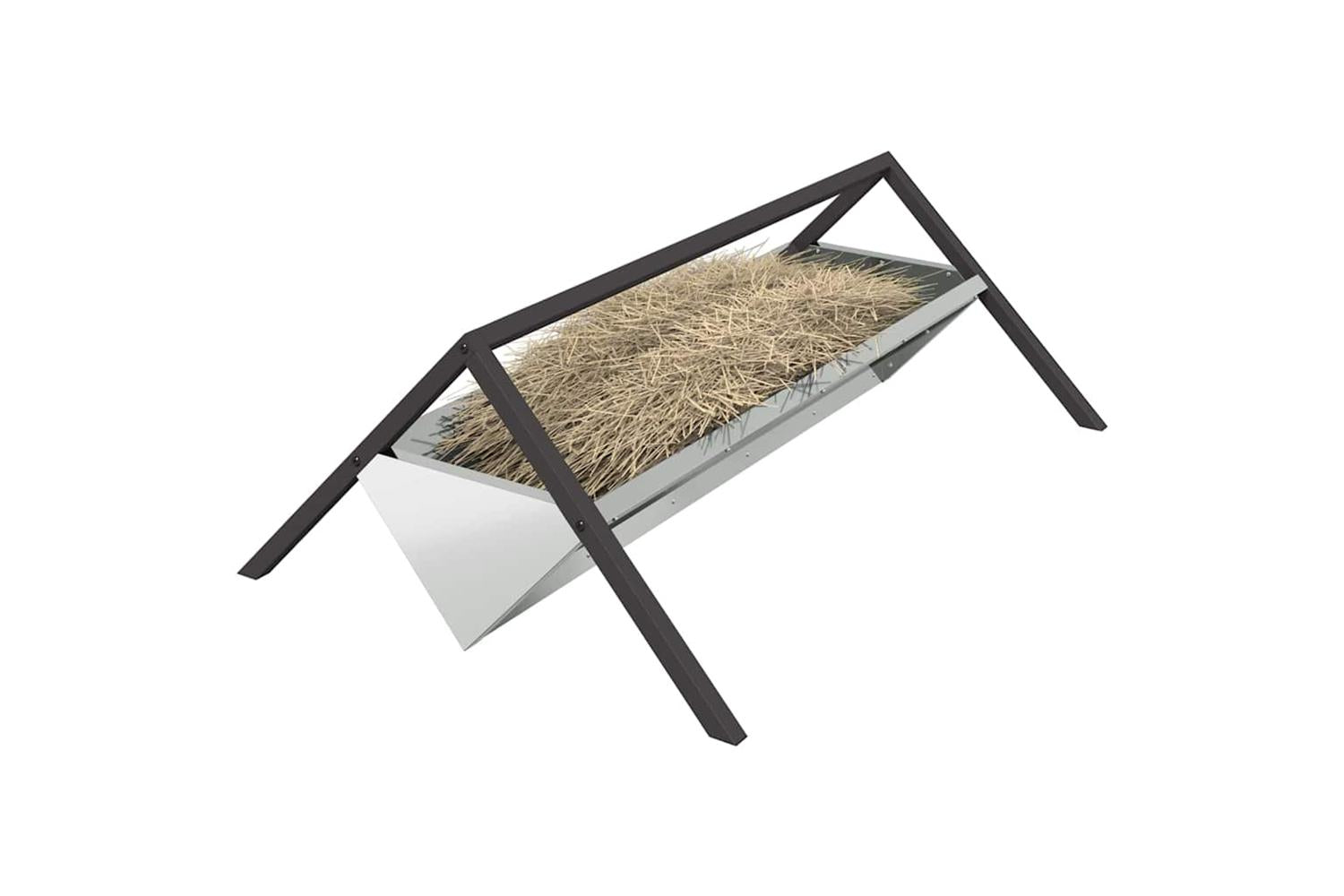 Vidaxl Livestock Feeding Trough Silver 111 X 76 X 38 Cm-3