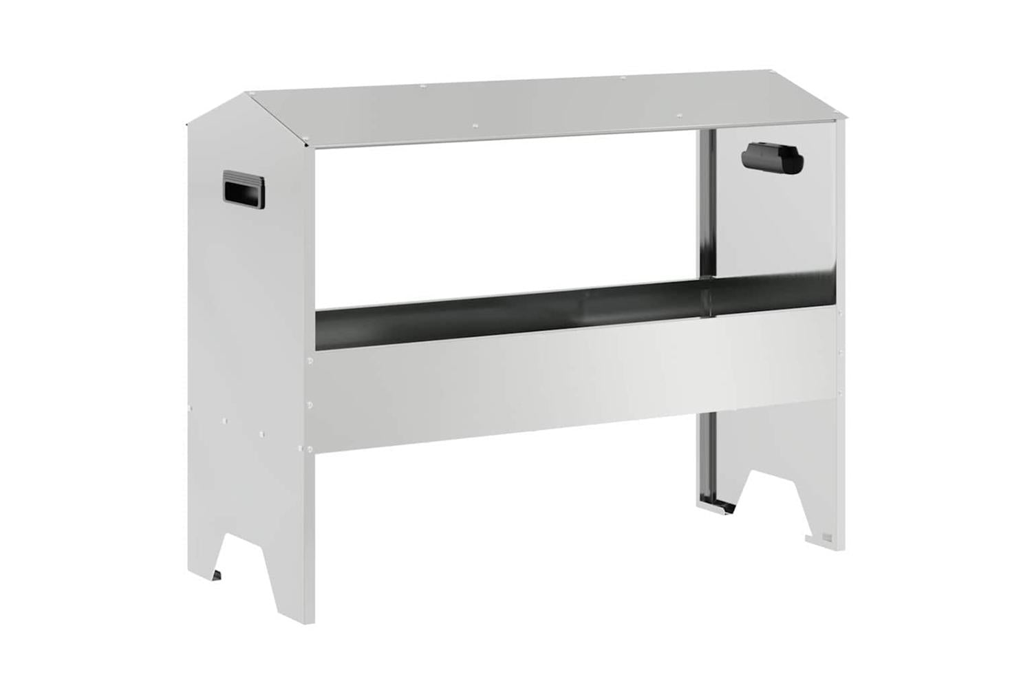 Vidaxl Livestock Feeding Trough Silver 79 X 35 X 62 Cm-2