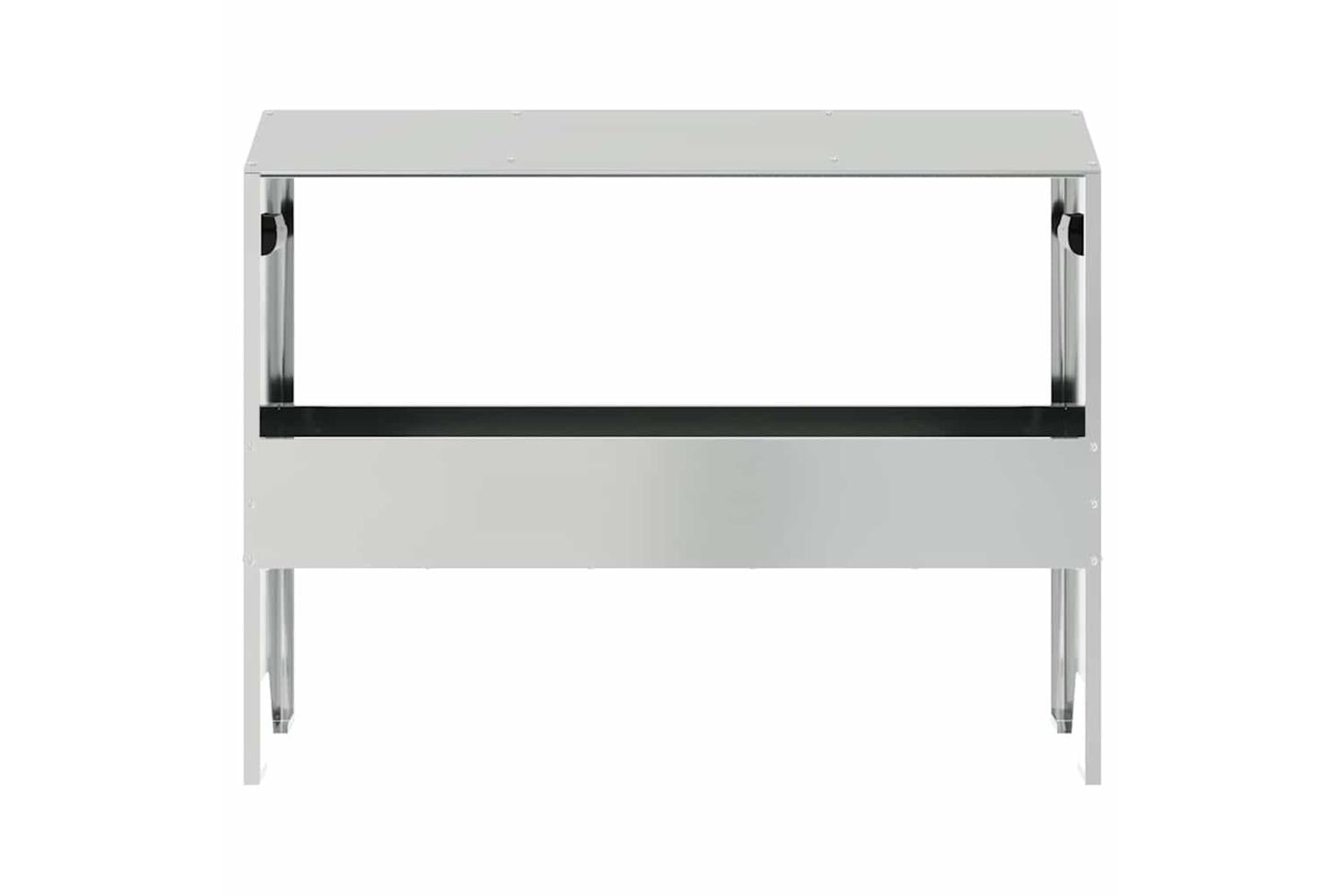 Vidaxl Livestock Feeding Trough Silver 79 X 35 X 62 Cm-5