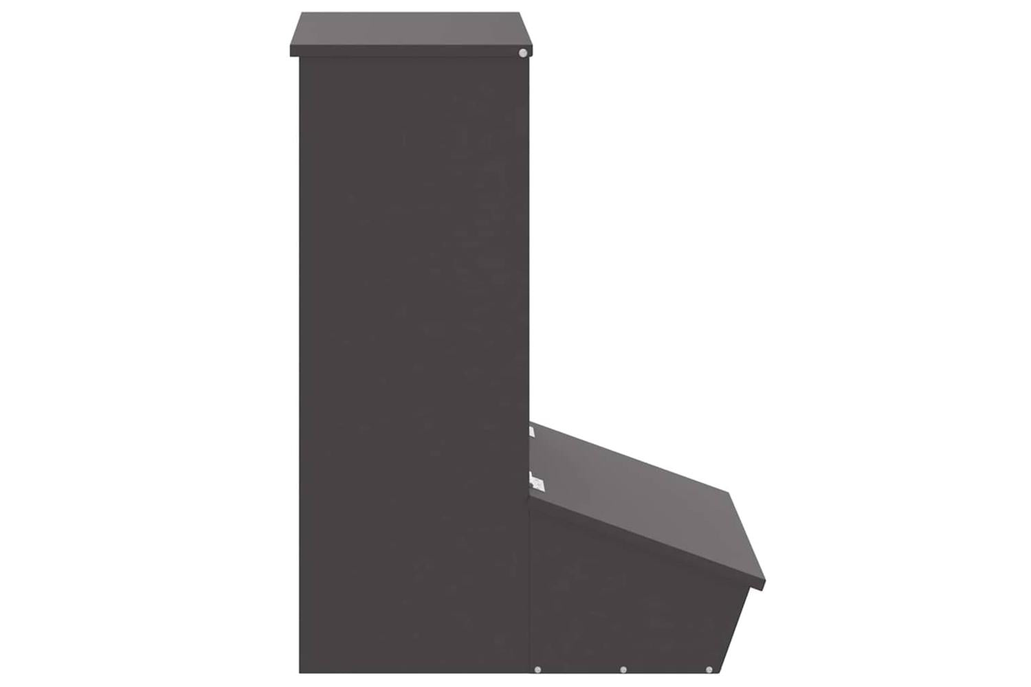 Vidaxl Pig Feeder Black 55 X 38 X 76 Cm Cold-rolled Steel-5
