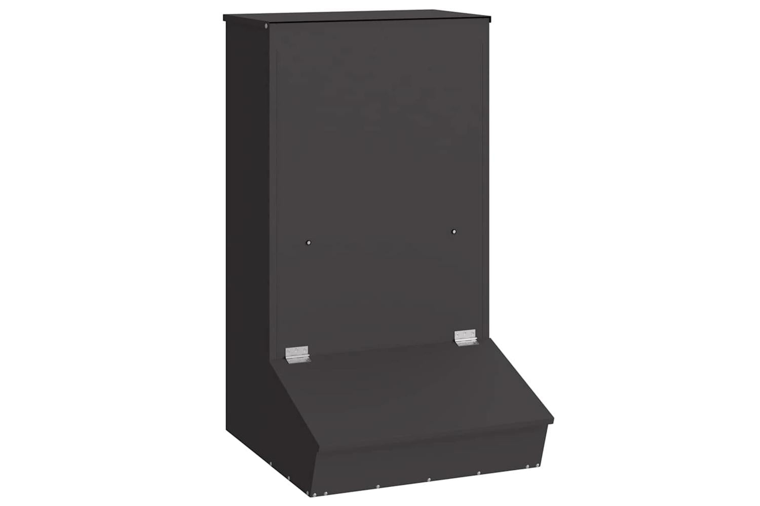 Vidaxl Pig Feeder Black 55 X 51 X 915 Cm Cold-rolled Steel