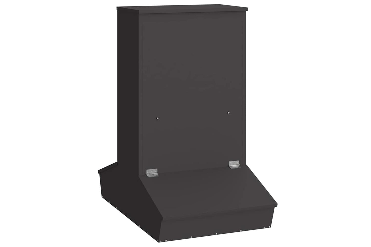 Vidaxl Pig Feeder Black 82 X 51 X 915 Cm Cold-rolled Steel