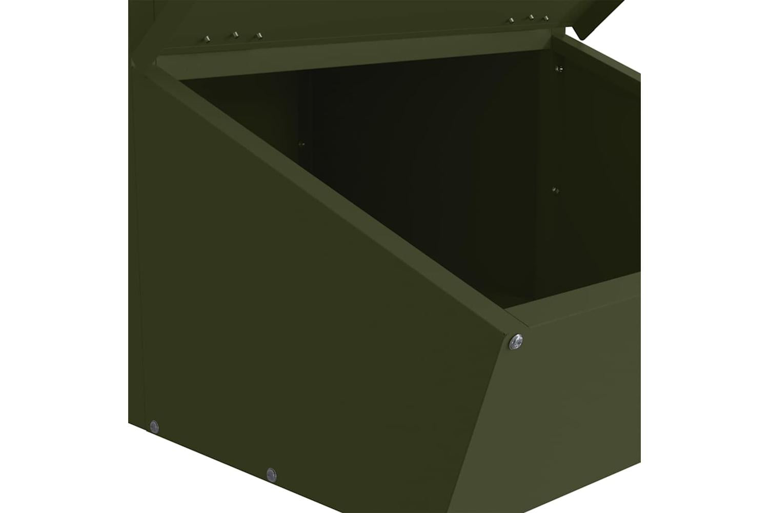 Vidaxl Pig Feeder Olive Green 55 X 38 X 76 Cm Cold-rolled Steel-7