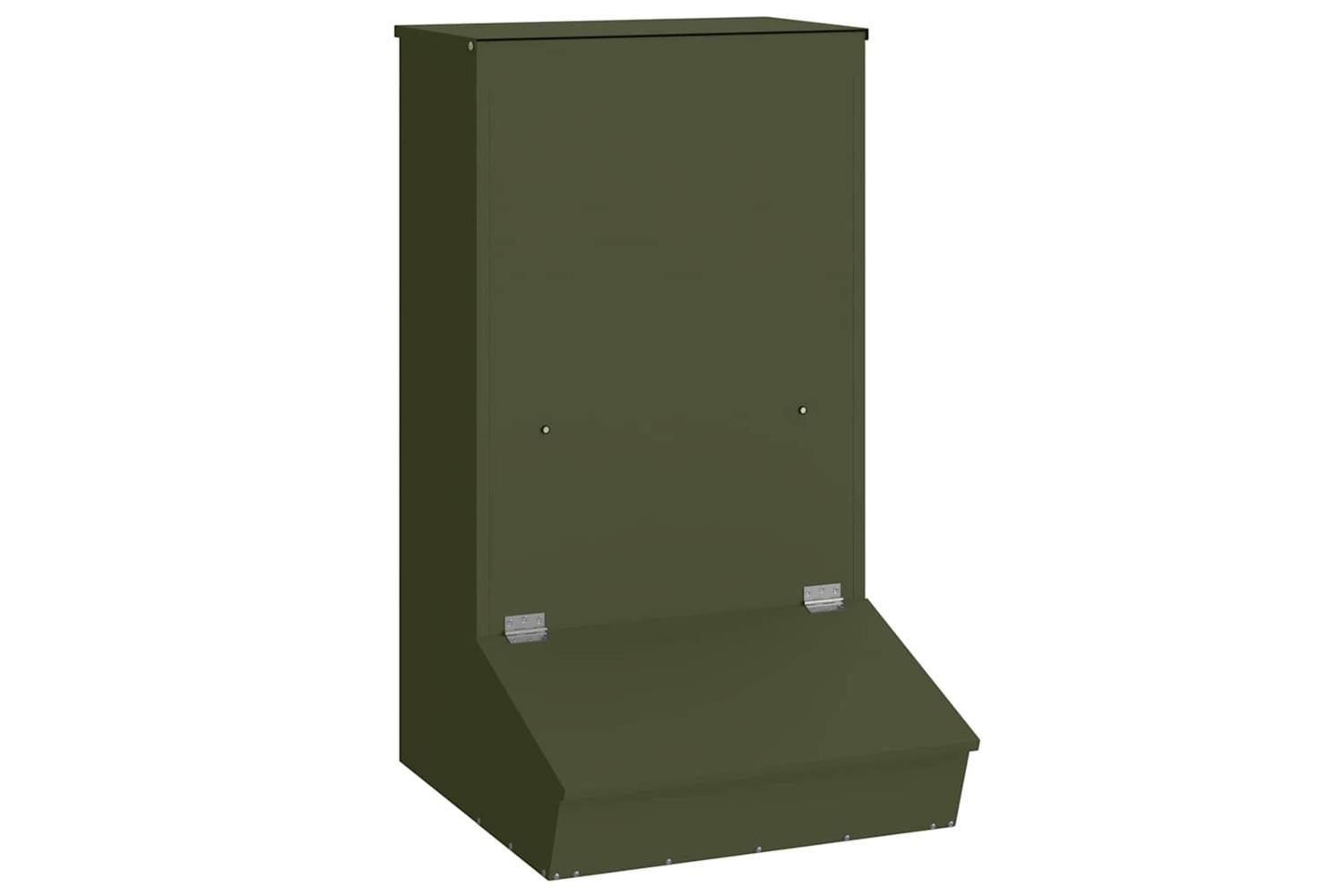 Vidaxl Pig Feeder Olive Green 55 X 51 X 915 Cm Cold-rolled Steel