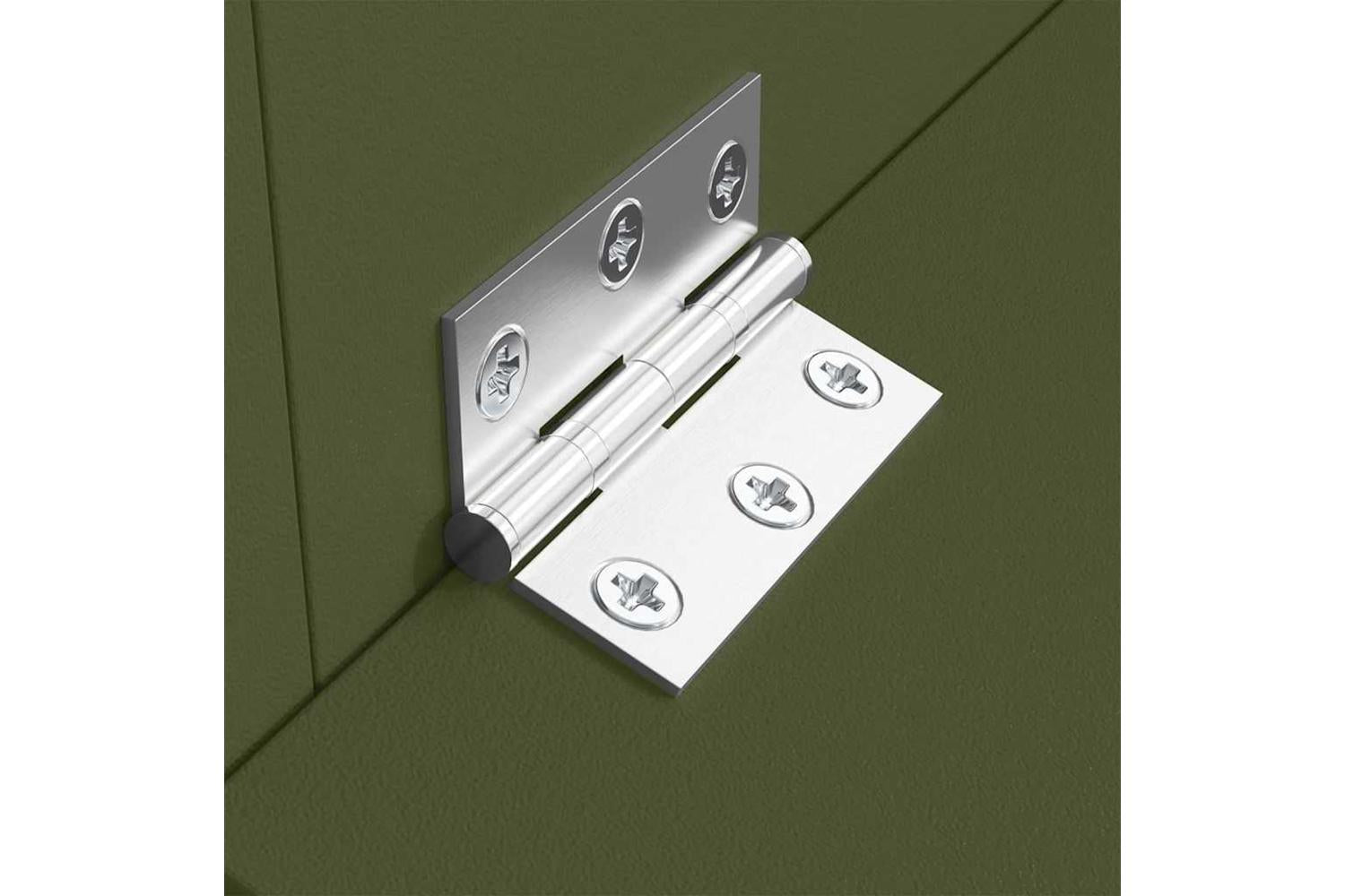 Vidaxl Pig Feeder Olive Green 55 X 51 X 915 Cm Cold-rolled Steel-6