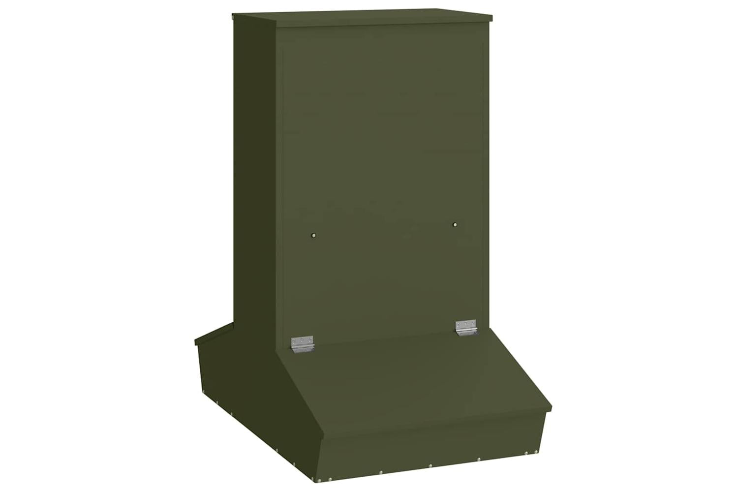 Vidaxl Pig Feeder Olive Green 82 X 51 X 915 Cm Cold-rolled Steel-2