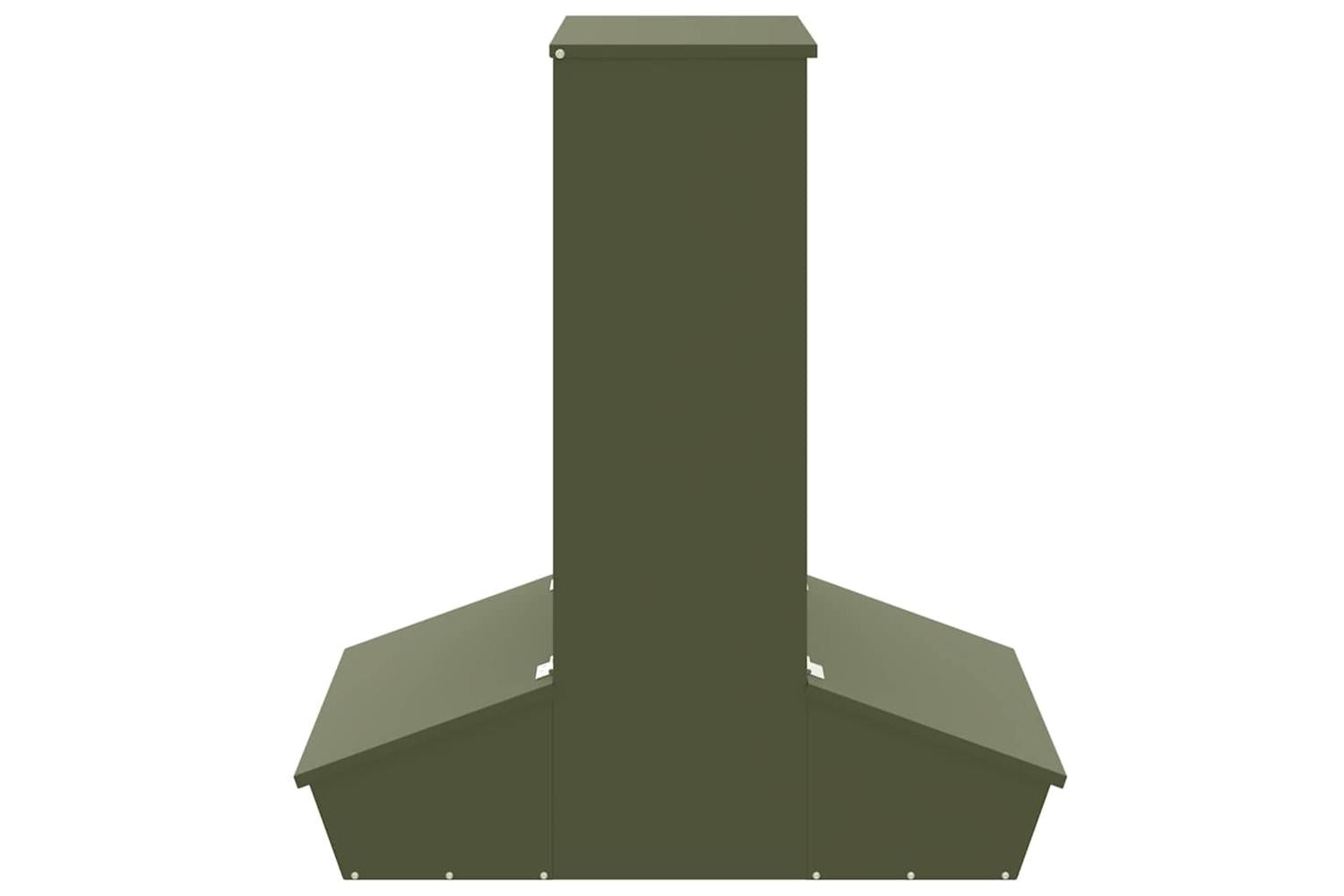 Vidaxl Pig Feeder Olive Green 82 X 51 X 915 Cm Cold-rolled Steel-5