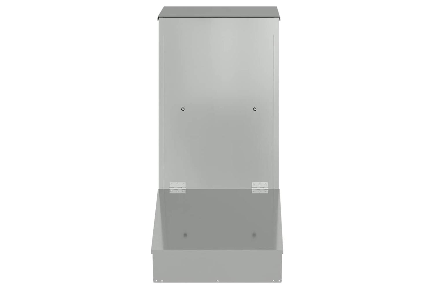Vidaxl Pig Feeder Silver 55 X 38 X 76 Cm Galvanised Steel-4