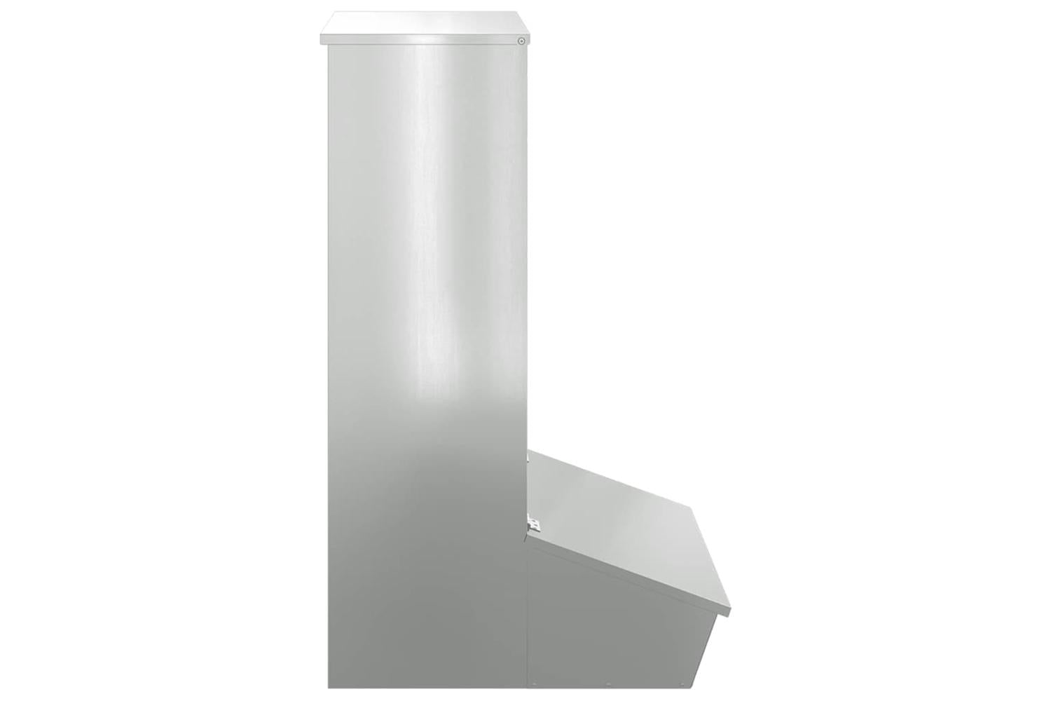 Vidaxl Pig Feeder Silver 55 X 51 X 915 Cm Galvanised Steel-5