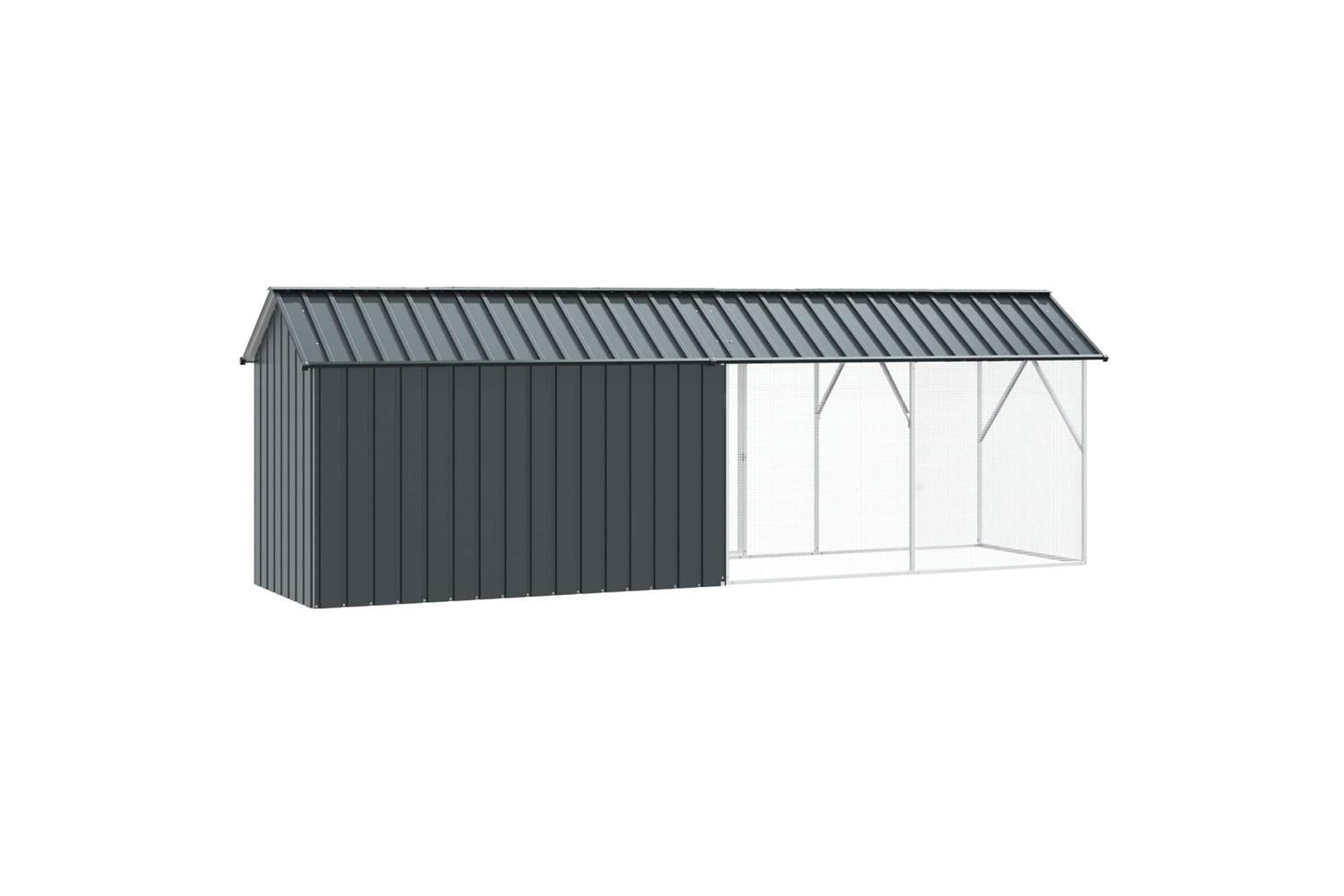 Vidaxl Bird Cage Anthracite 422 X 103 X 142 Cm Galvanised Steel-5