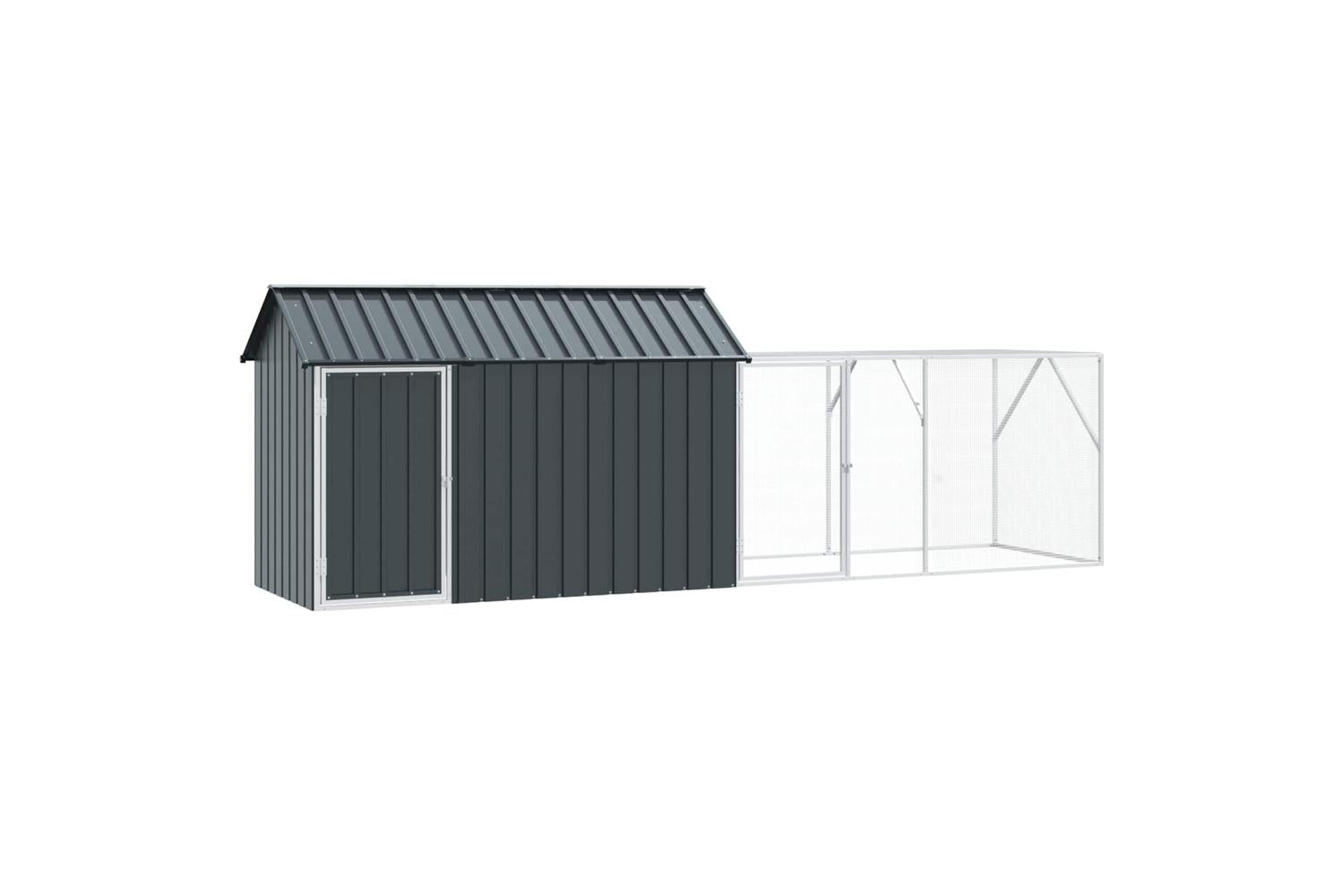 Vidaxl Bird Cage Anthracite 4165 X 103 X 142 Cm Galvanised Steel-2
