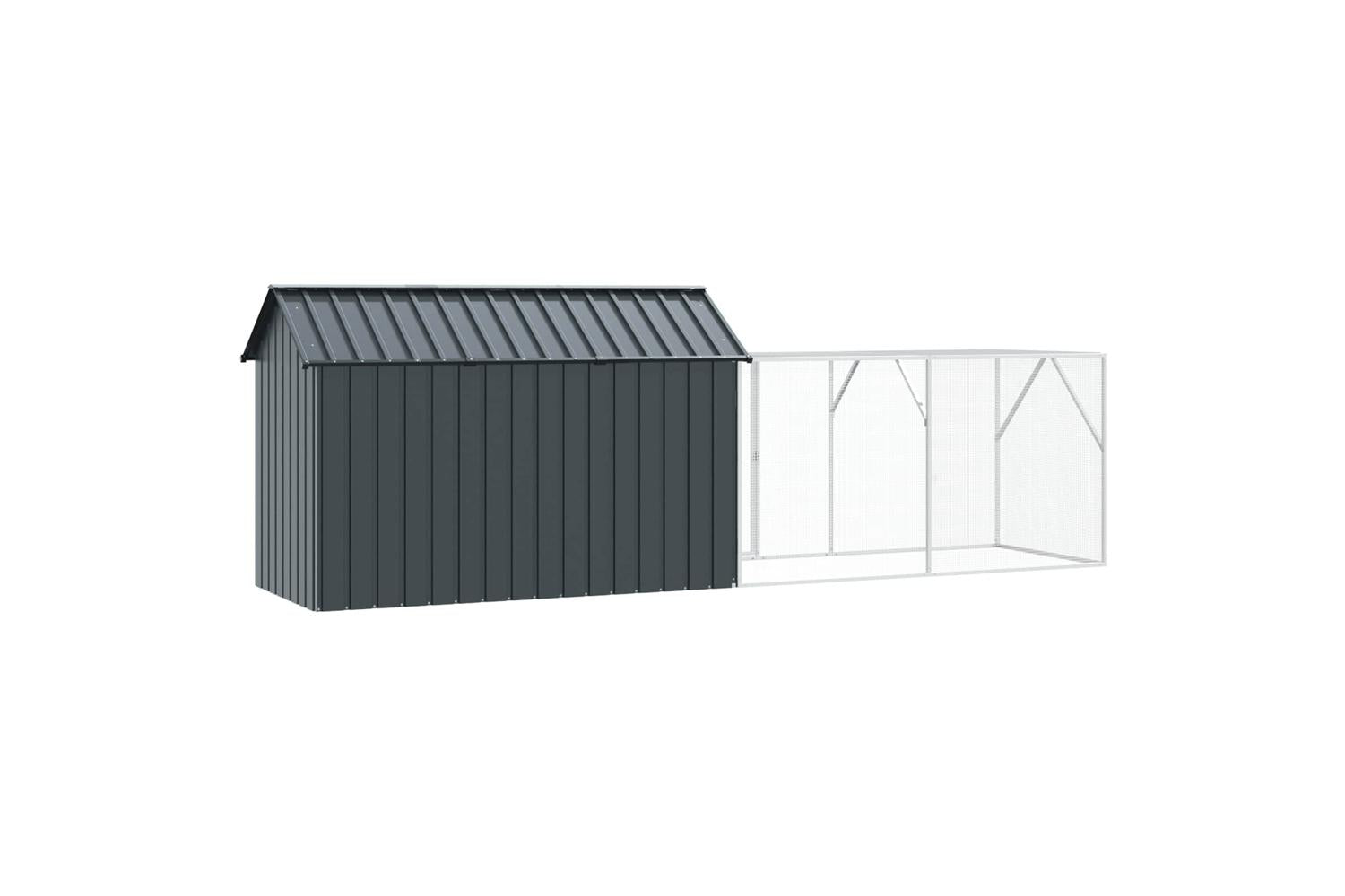 Vidaxl Bird Cage Anthracite 4165 X 103 X 142 Cm Galvanised Steel-6