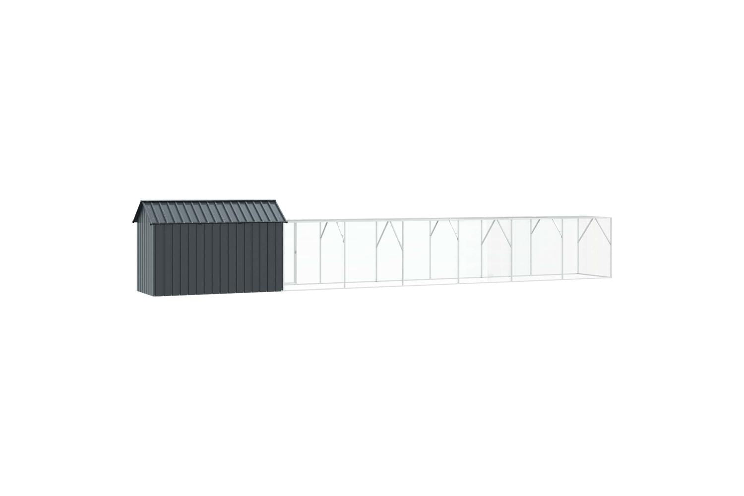 Vidaxl Bird Cage Anthracite 8215 X 111 X 142 Cm Galvanised Steel-6