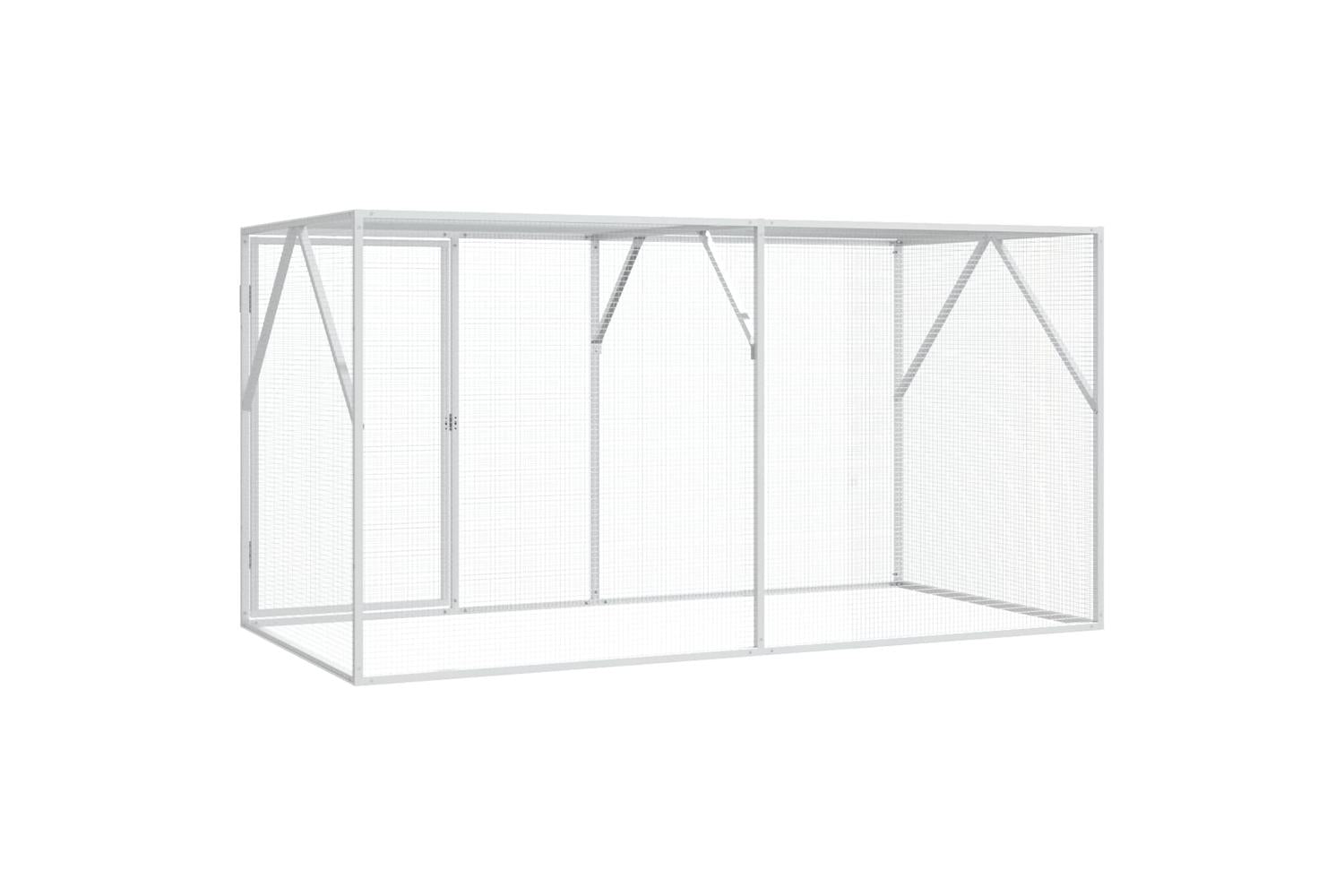 Vidaxl Bird Cage Anthracite 208 X 102 X 108 Cm Galvanised Steel-5