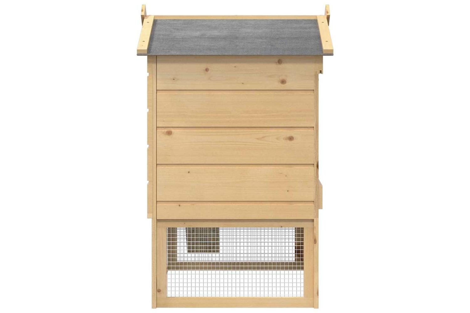 Vidaxl Chicken Coop Brown 75 X 60 X 89 Cm Solid Pine Wood-6