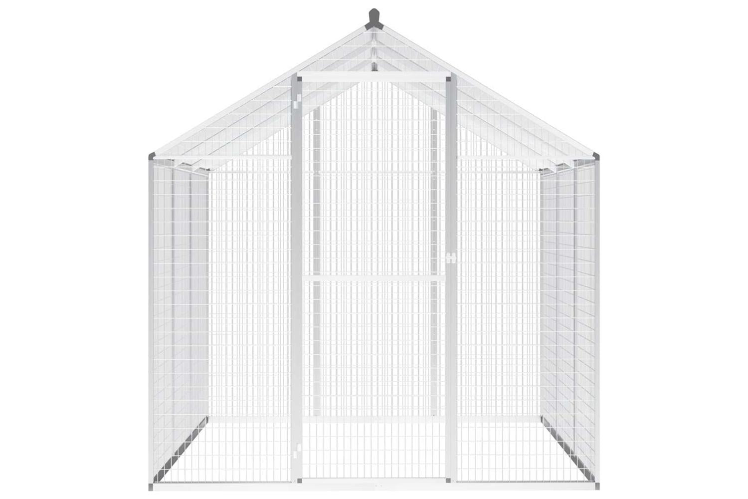 Vidaxl Outdoor Aviary Aluminium 183x178x194 Cm-2
