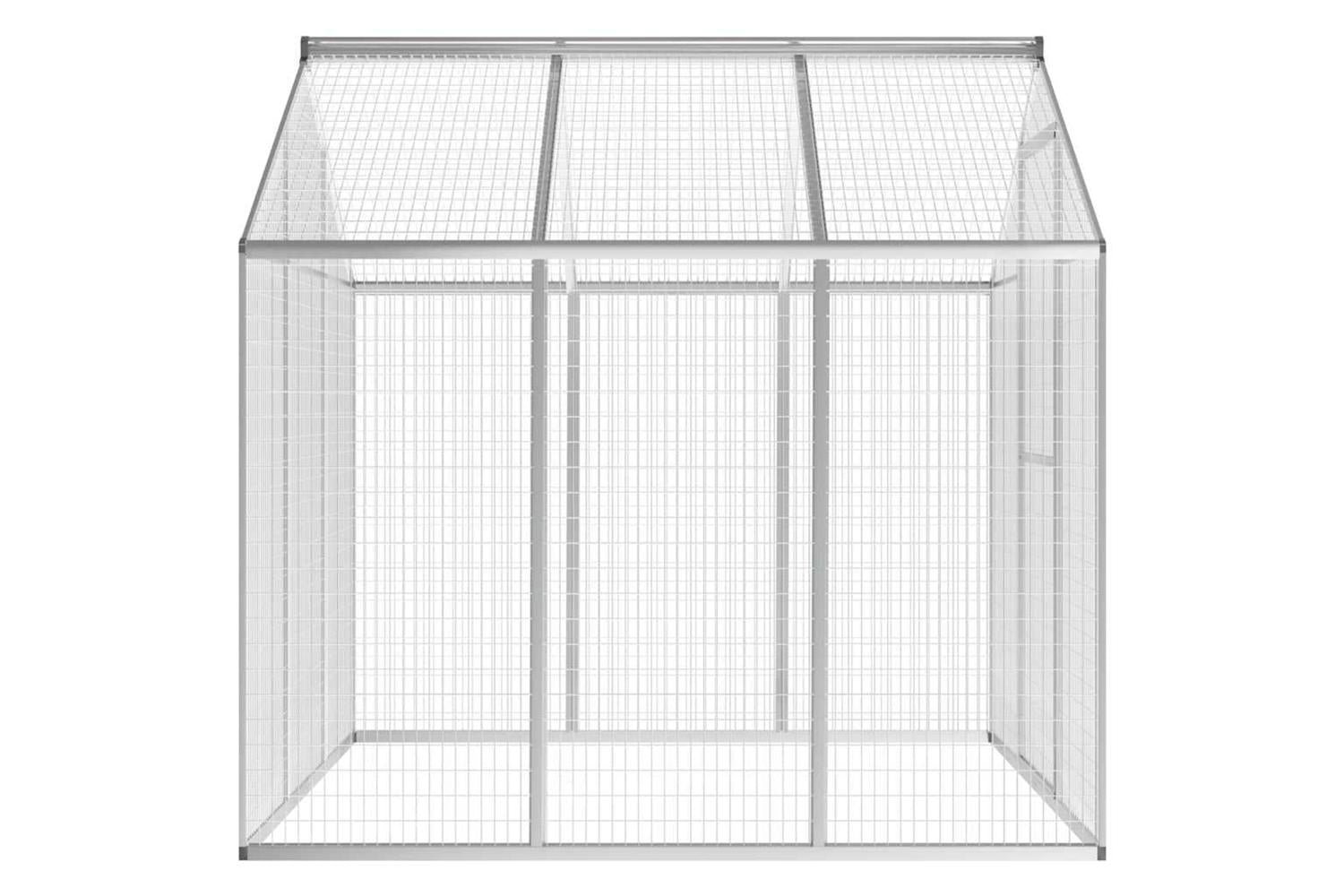 Vidaxl Outdoor Aviary Aluminium 183x178x194 Cm-4