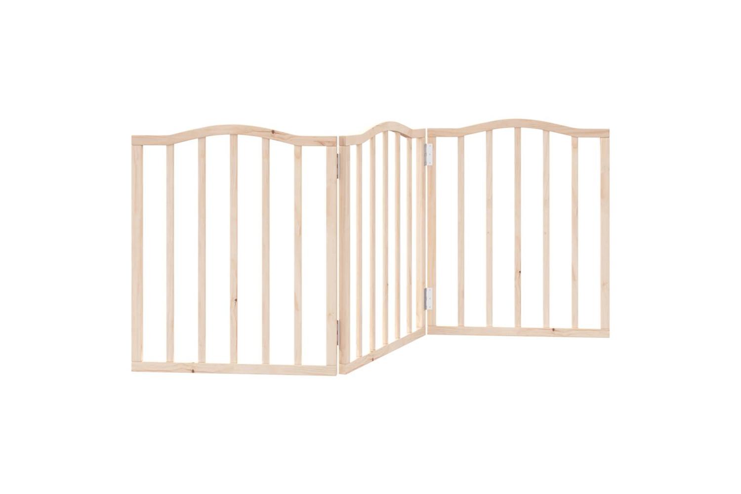 Vidaxl Dog Gate Foldable 3 Panels 150 Cmpoplar Wood-6