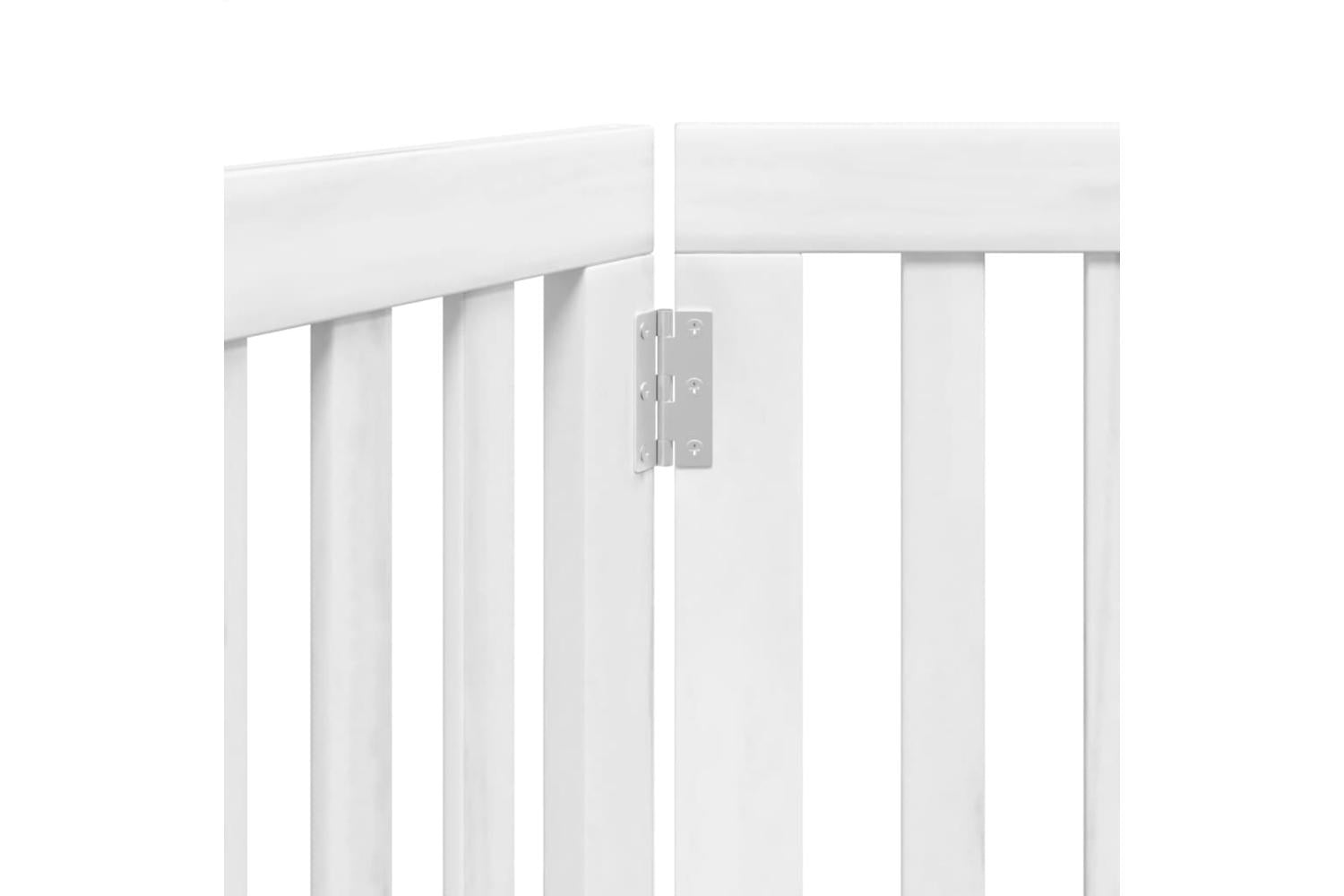 Vidaxl Dog Gate Foldable 3 Panels White 150 Cm Poplar Wood-8