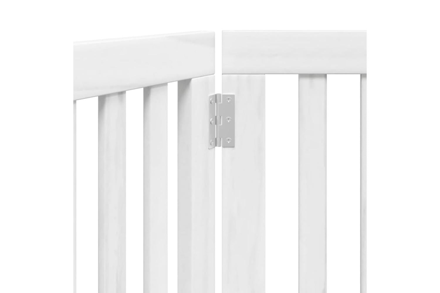 Vidaxl Dog Gate Foldable 3 Panels White 150 Cm Poplar Wood-8