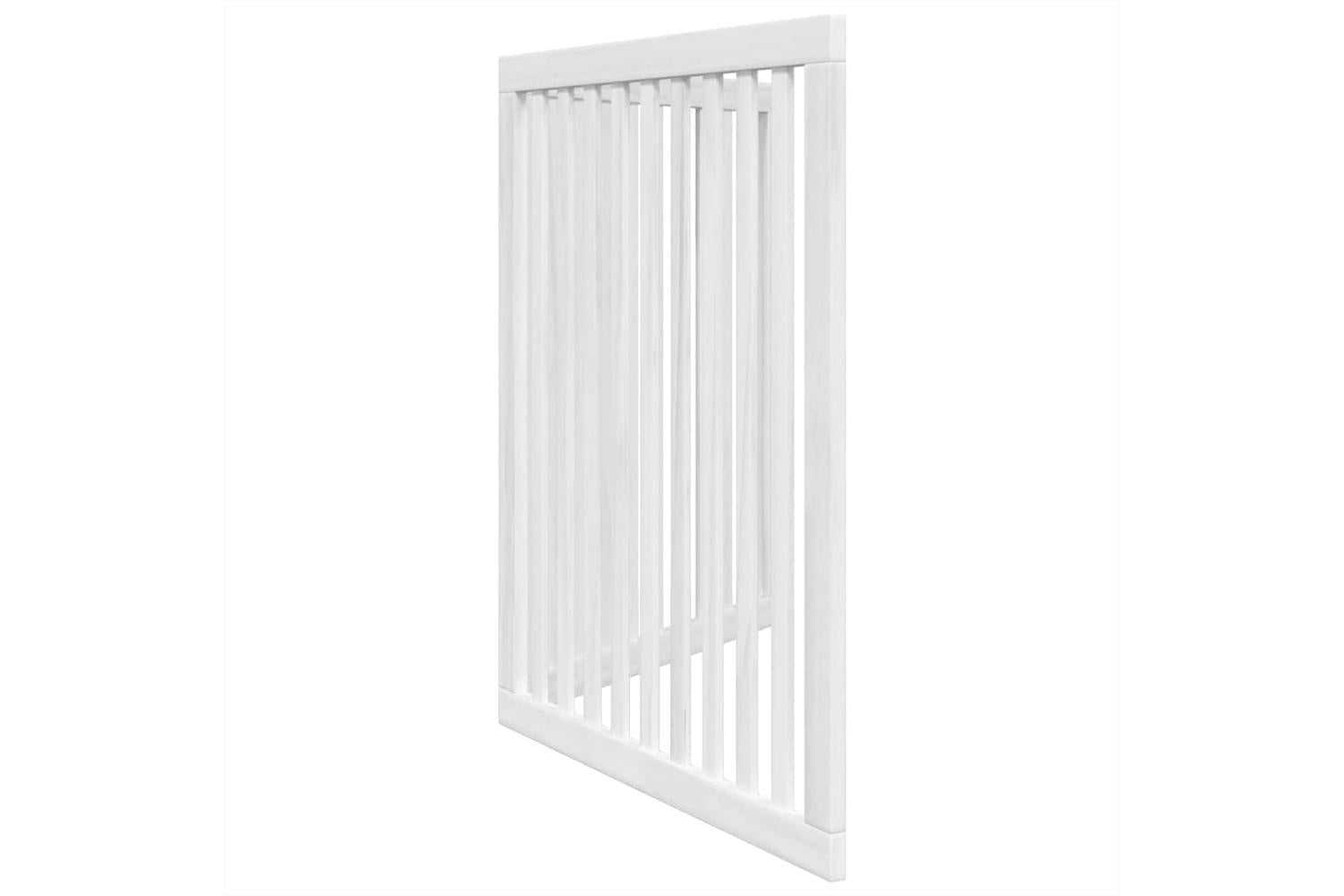Vidaxl Dog Gate Foldable 2 Panels White 160 Cm Poplar Wood-5