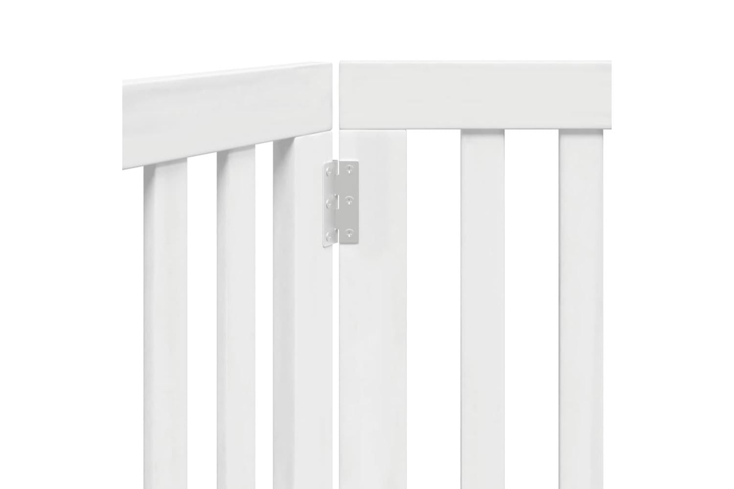 Vidaxl Dog Gate Foldable 2 Panels White 160 Cm Poplar Wood-8