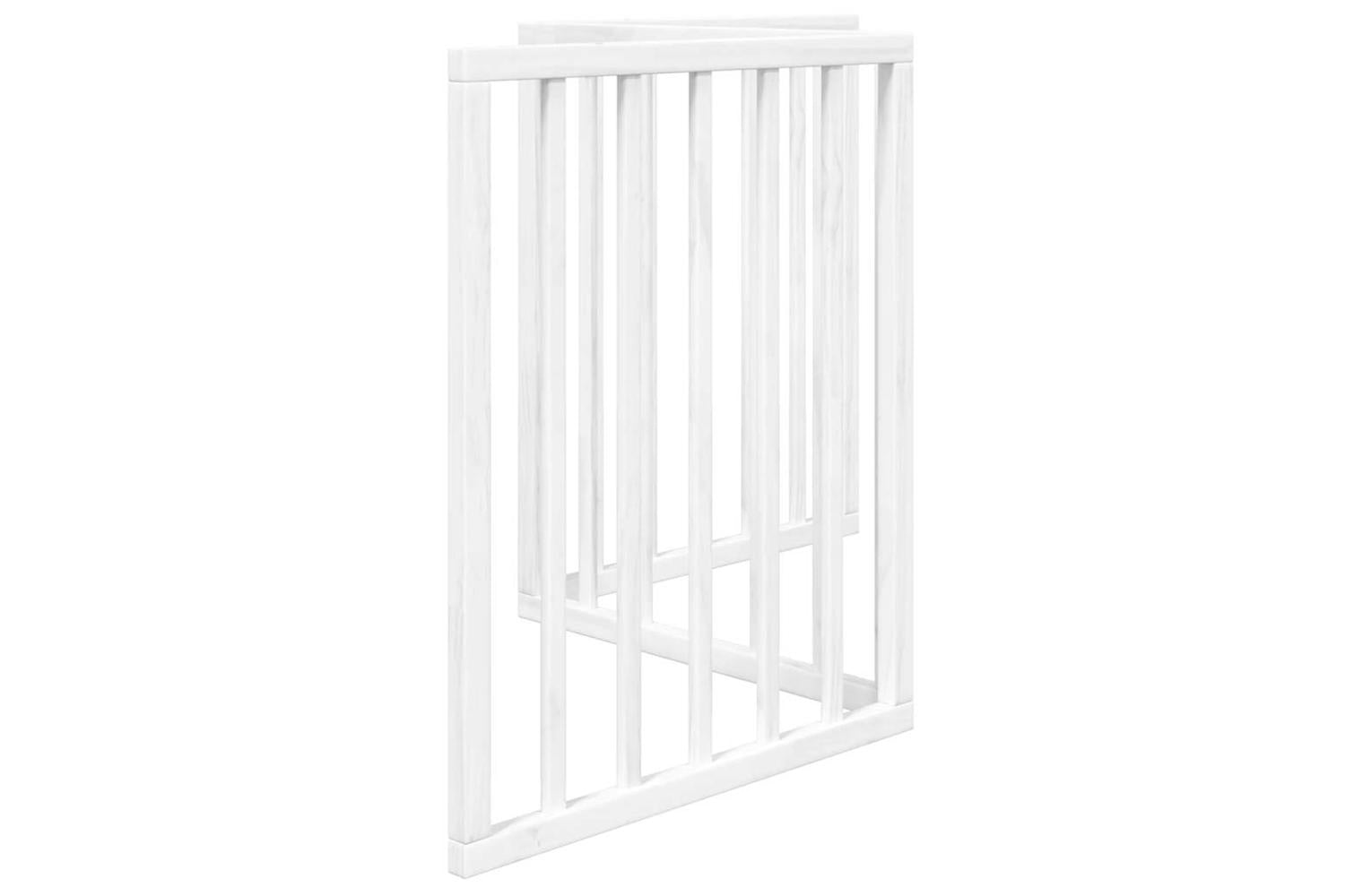 Vidaxl Dog Gate Foldable 3 Panels White 150 Cm Poplar Wood-5