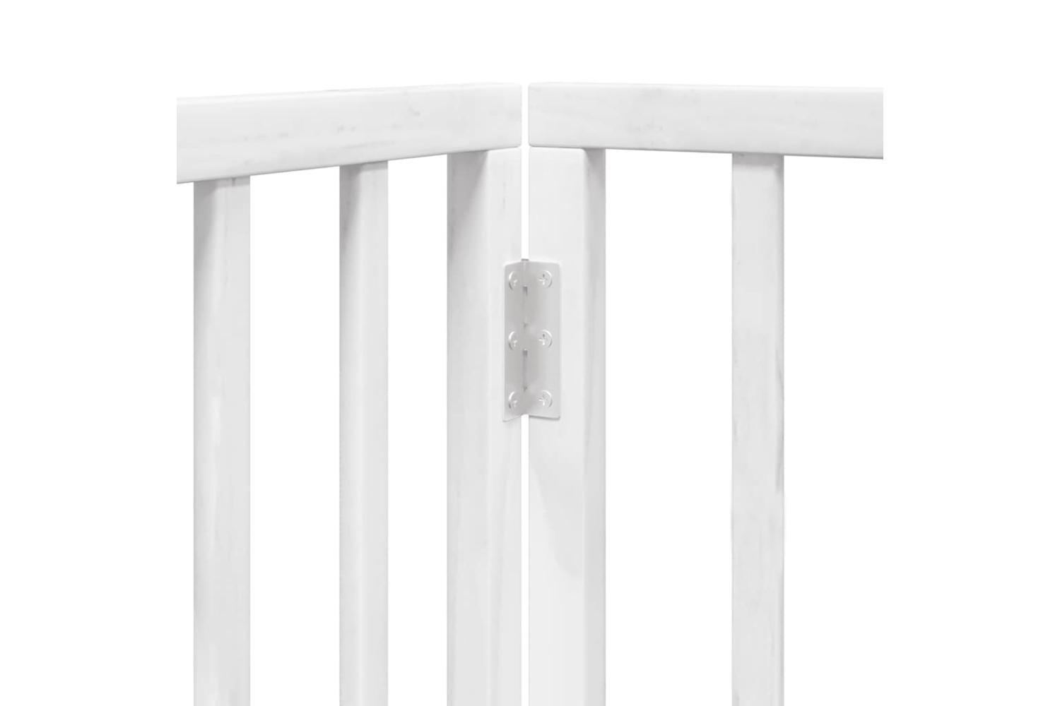 Vidaxl Dog Gate Foldable 3 Panels White 150 Cm Poplar Wood-8