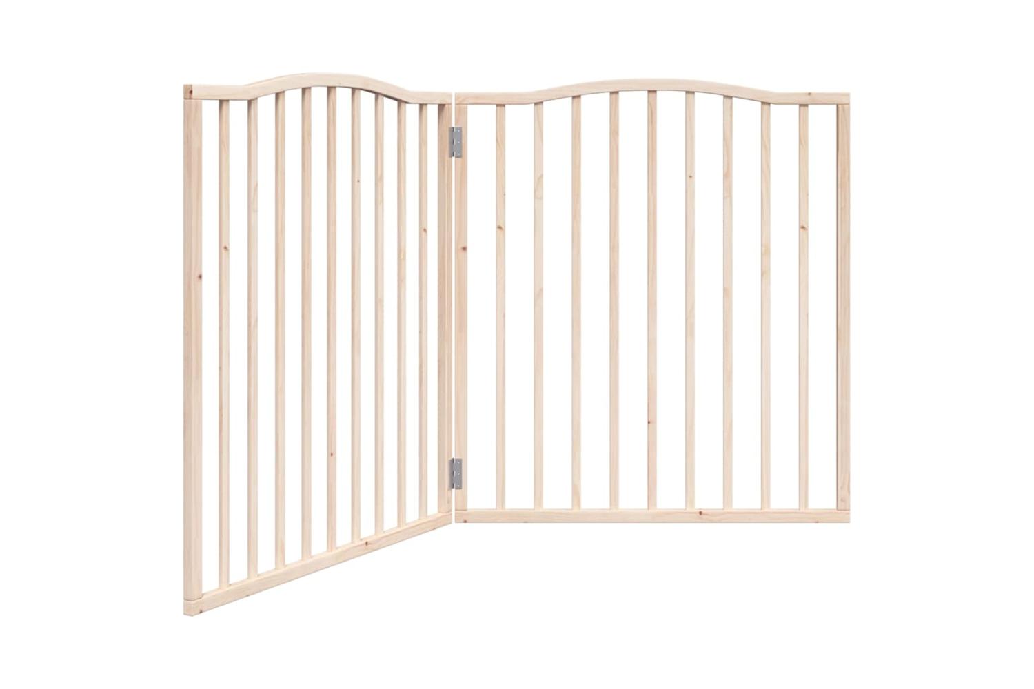 Vidaxl Dog Gate Foldable 2 Panels 160 Cm Poplar Wood-2
