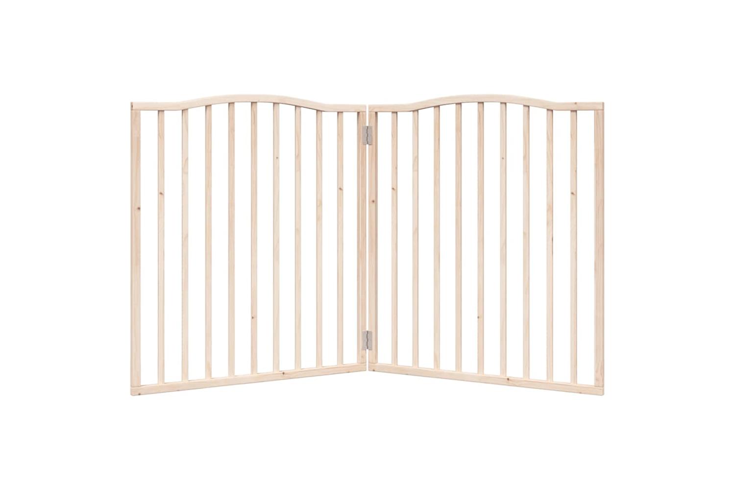 Vidaxl Dog Gate Foldable 2 Panels 160 Cm Poplar Wood-4