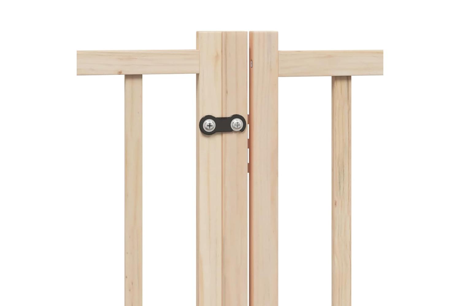 Vidaxl Dog Gate With Door Foldable 6 Panels 300 Cm Solid Wood Fir-9