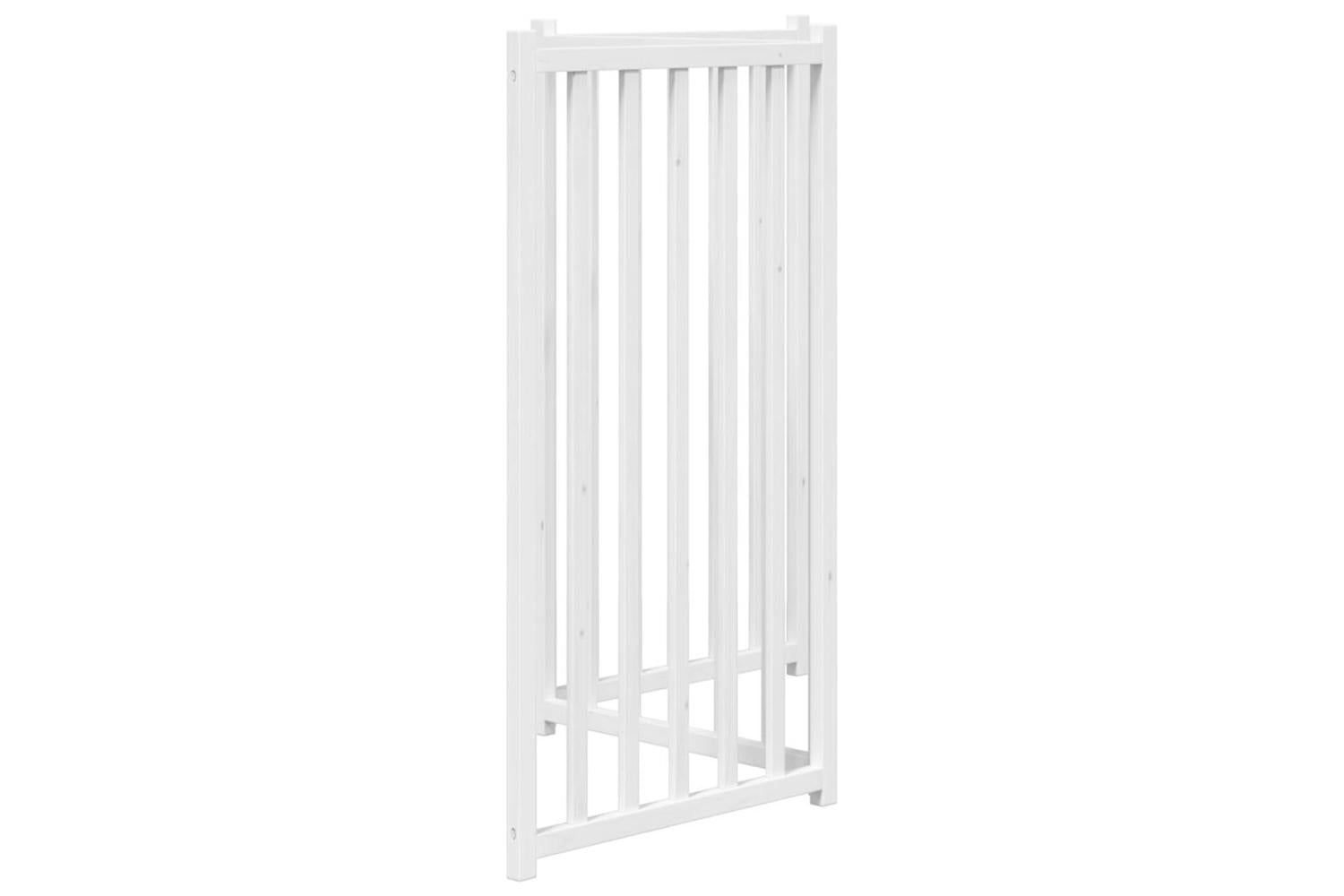Vidaxl Dog Gate Foldable 3 Panels White 150 Cm Solid Wood Fir-5