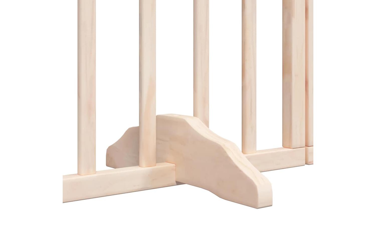 Vidaxl Dog Gate With Door Foldable 12 Panels 600 Cm Poplar Wood-8