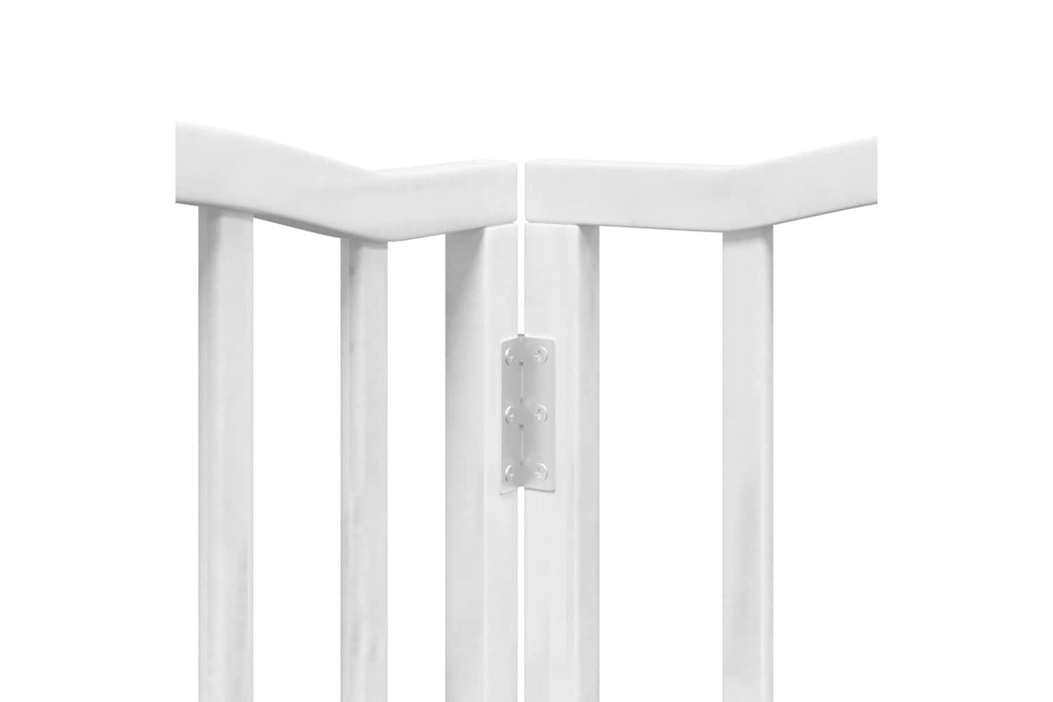 Vidaxl Dog Gate With Door Foldable 15 Panels White 750 Cm Poplar Wood-9