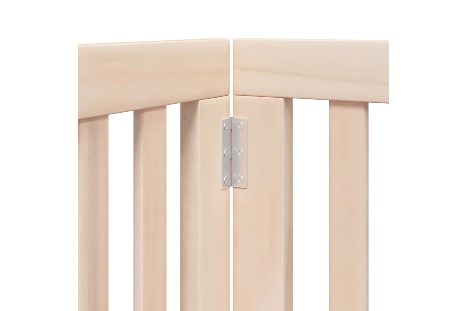 Vidaxl Dog Gate With Door Foldable 15 Panels 750 Cm Poplar Wood-8