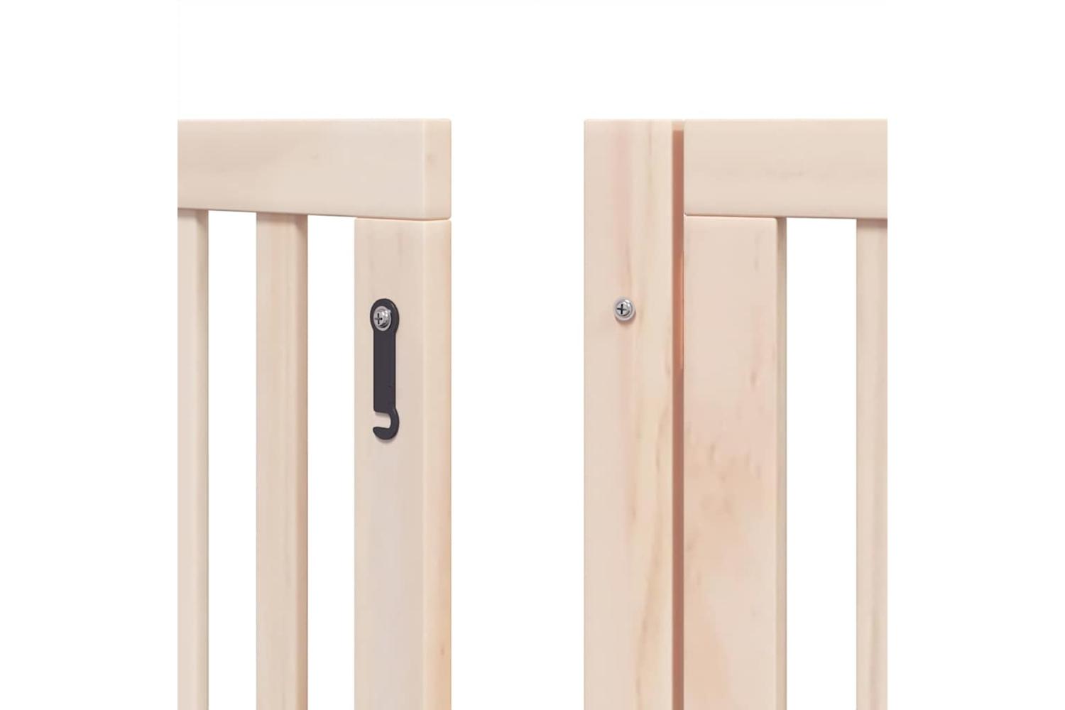 Vidaxl Dog Gate With Door Foldable 15 Panels 750 Cm Poplar Wood-9