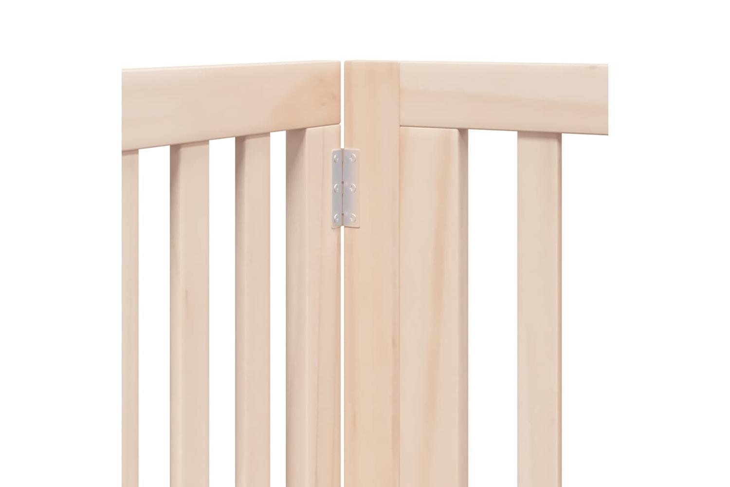 Vidaxl Dog Gate With Door Foldable 6 Panels 480 Cm Poplar Wood-8