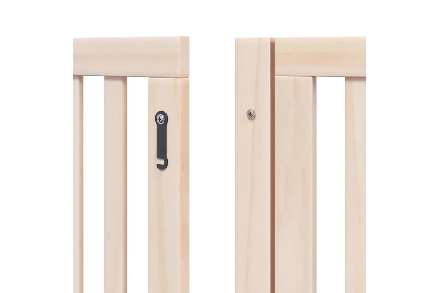 Vidaxl Dog Gate With Door Foldable 10 Panels 800 Cm Poplar Wood-9