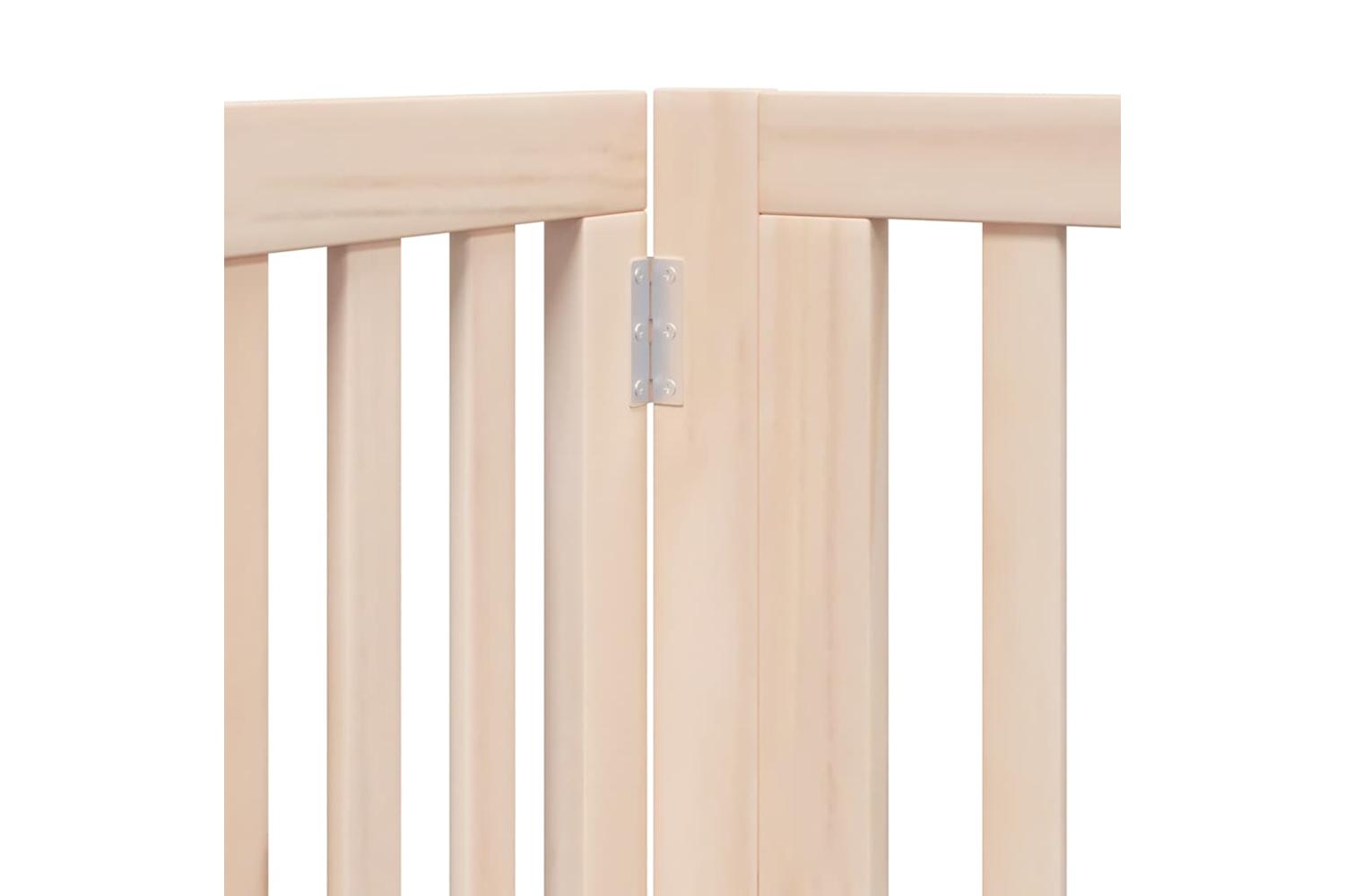 Vidaxl Dog Gate With Door Foldable 10 Panels 800 Cm Poplar Wood-8