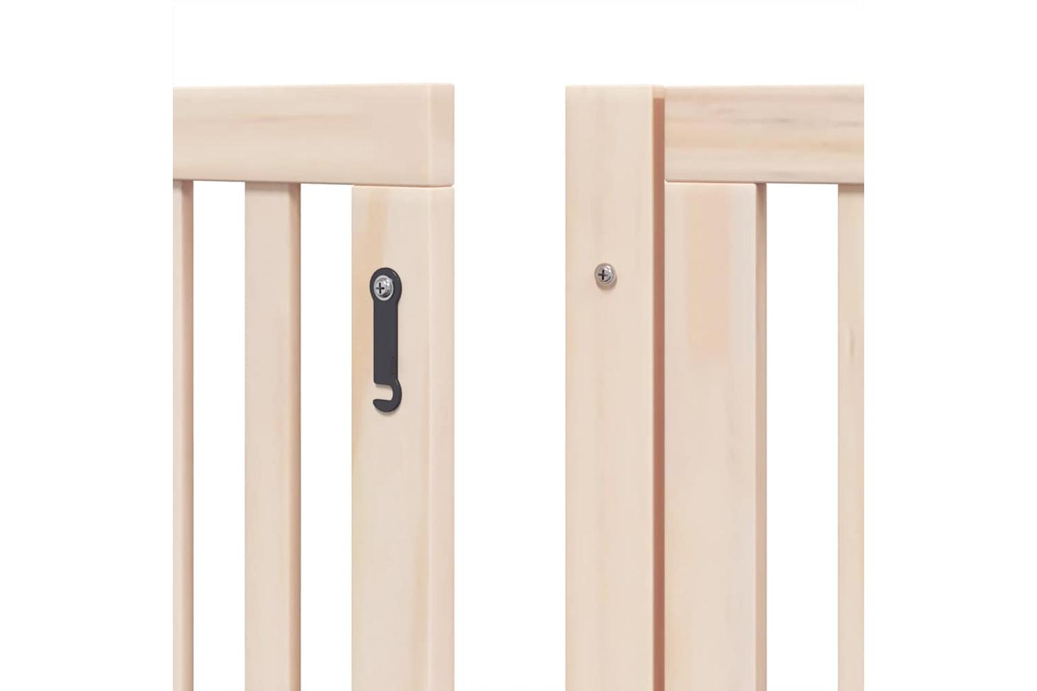 Vidaxl Dog Gate With Door Foldable 10 Panels 800 Cm Poplar Wood-9