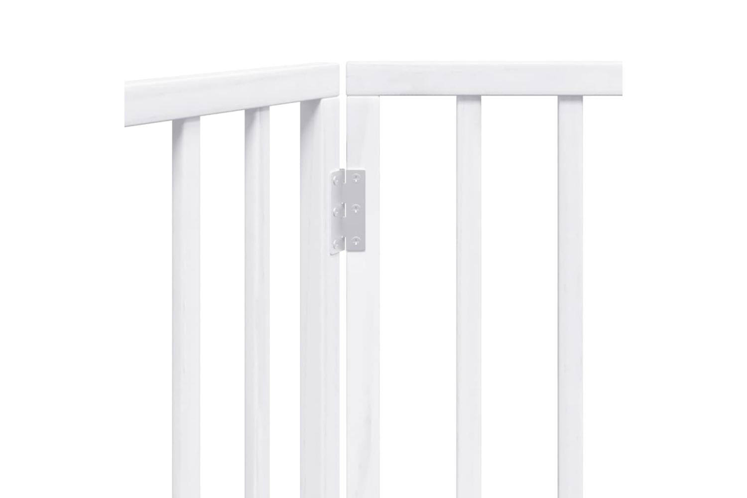 Vidaxl Dog Gate Foldable 3 Panels White 150 Cm Poplar Wood-8