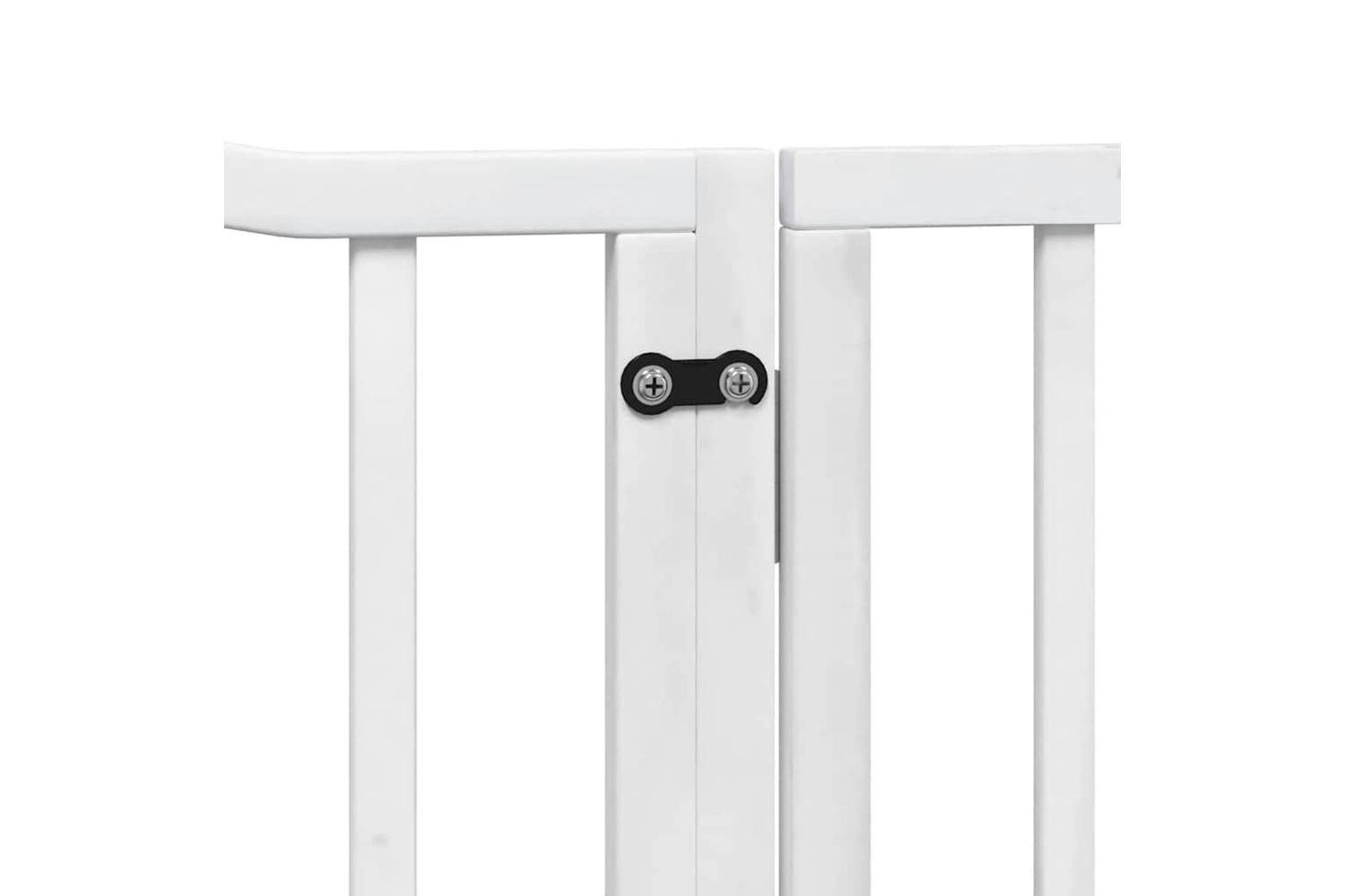 Vidaxl Dog Gate With Door Foldable 10 Panels White 800 Cm Poplar Wood-8